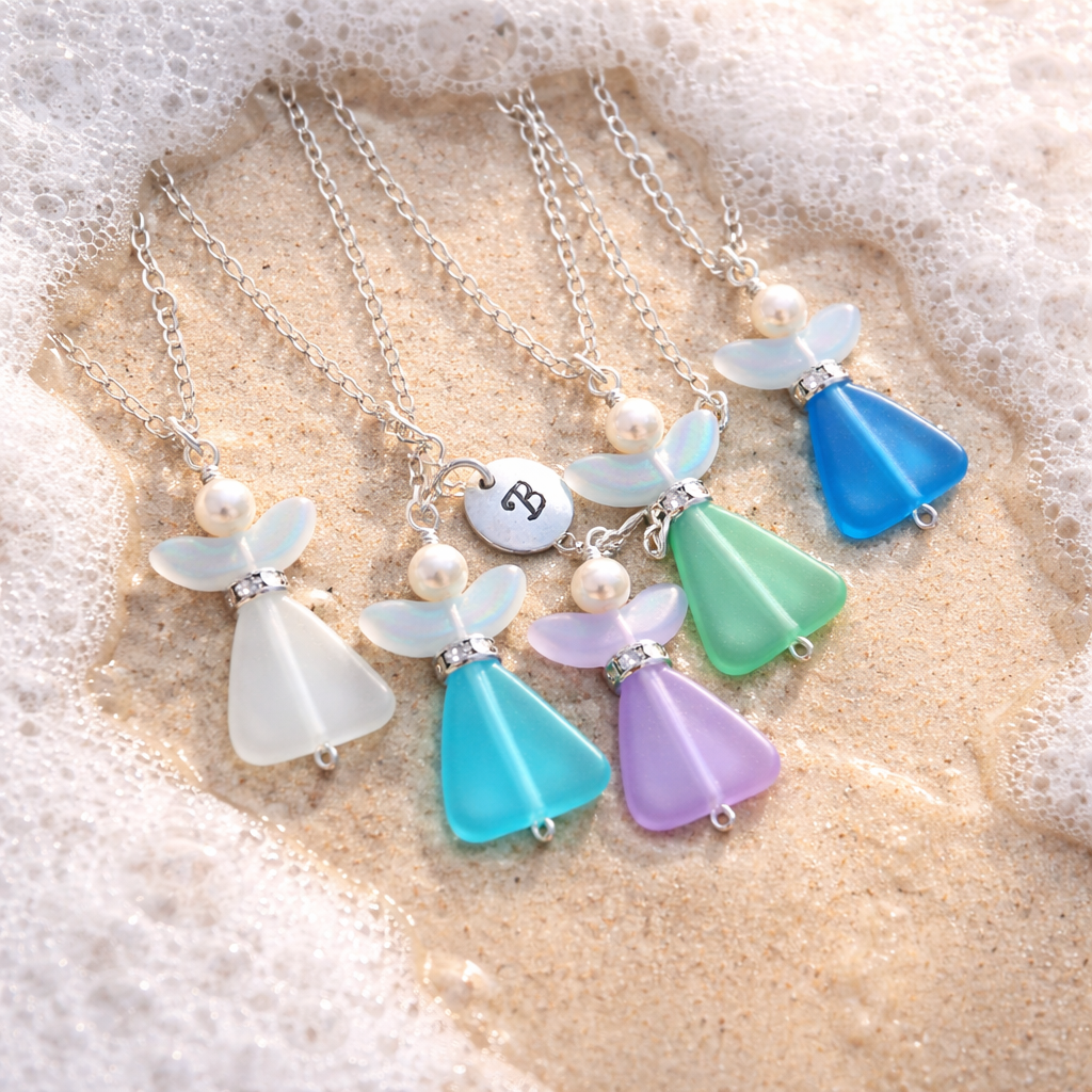 Angel Sea Glass Necklace – SunVDesigns